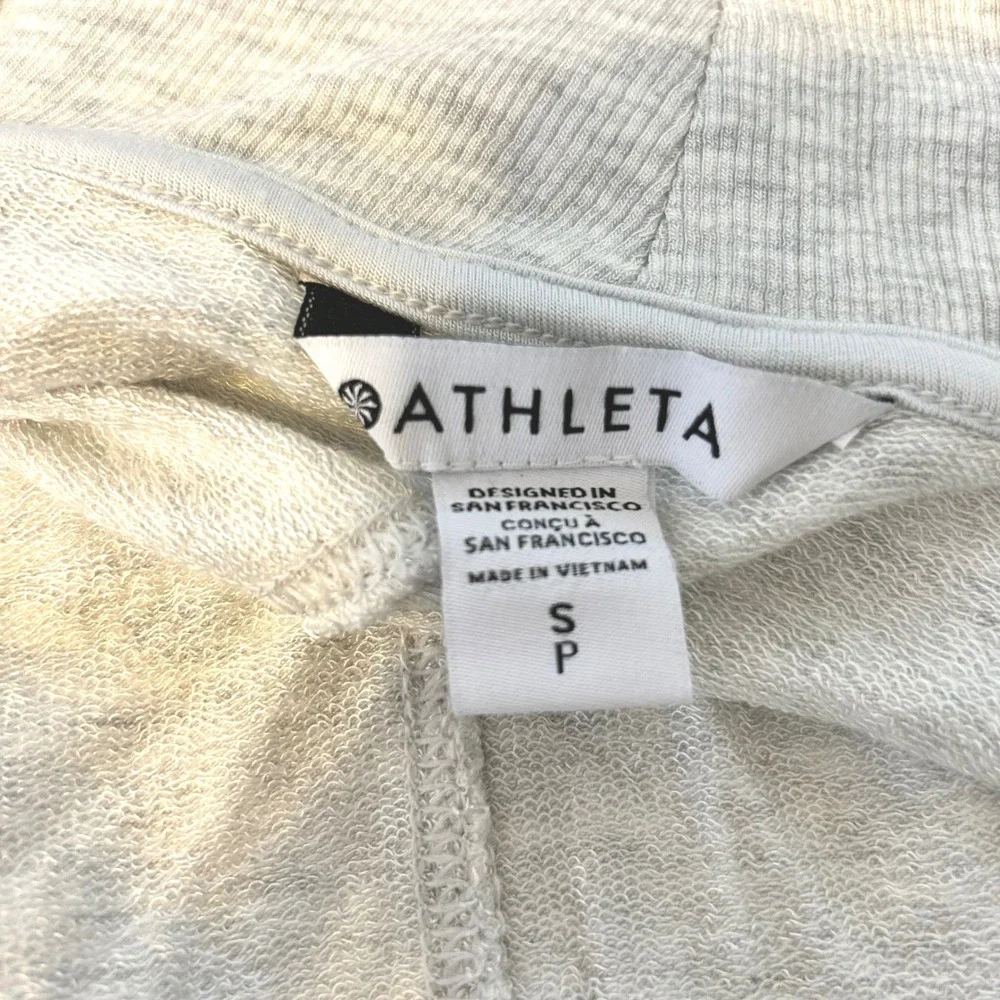 Athleta Pranayama Restore Wrap Cardigan Sweater Heather Gray Size S - Picture 7 of 8